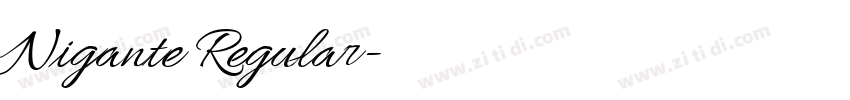 Nigante Regular字体转换